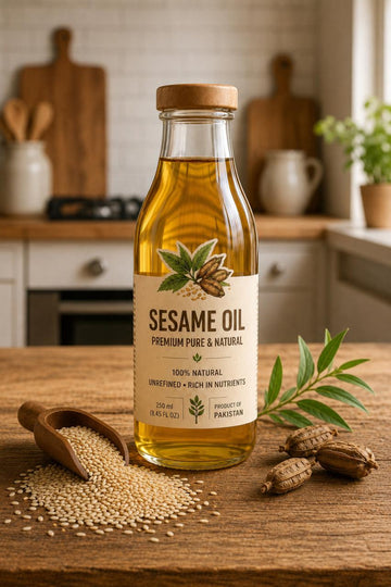 Pure Sesame Oil – 250ml | 100% Natural & Unfiltered